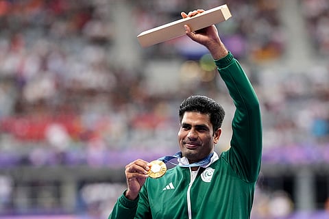 Men's javelin gold medalist, Arshad Nadeem, of Pakistan